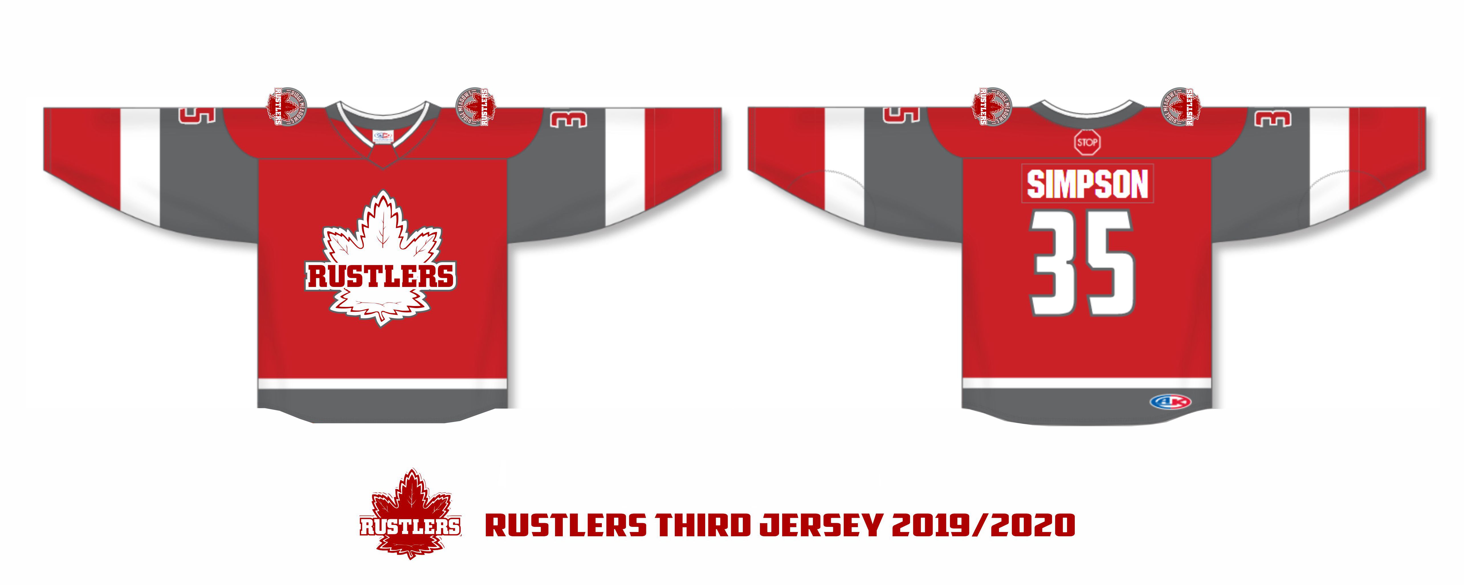 2019 - 2020 Rustlers Third Jersey