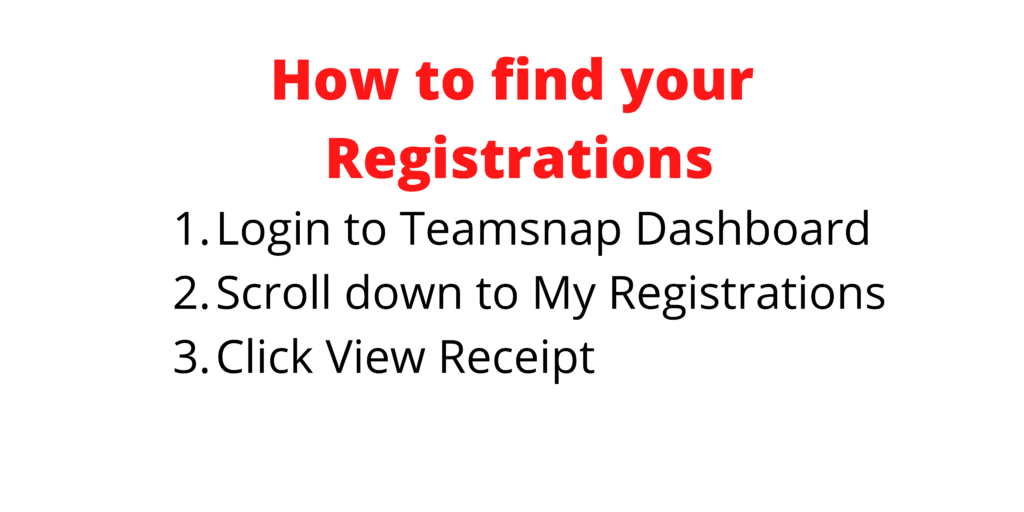 How to find your Registrations How to find your Registrations