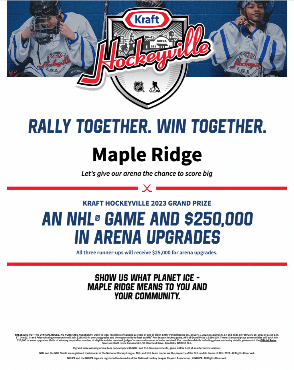 hockeyville webpage
