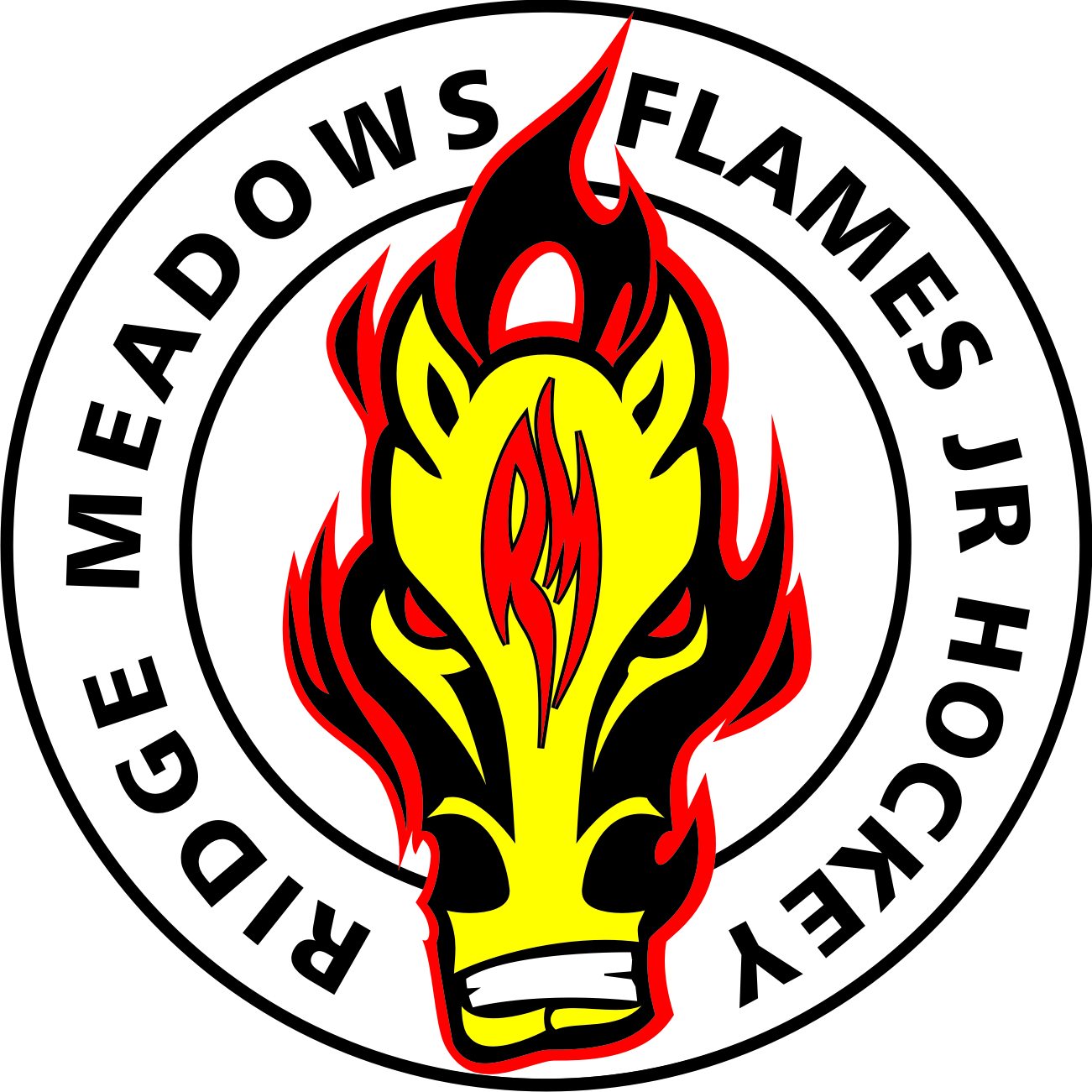 RM Flames Hockey w yell rnd